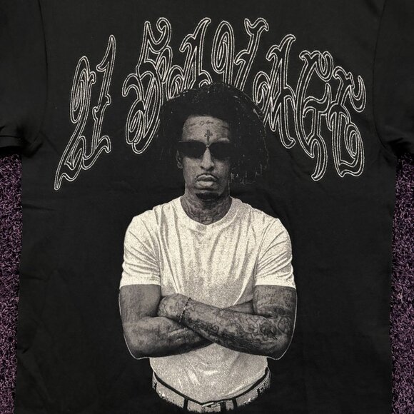 21 Savage The American Dream European Tour Hip Hop T-shirt L - Picture 2 of 4